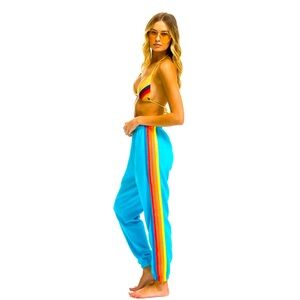 Aviator Nation 5 rainbow stripe sweatpant